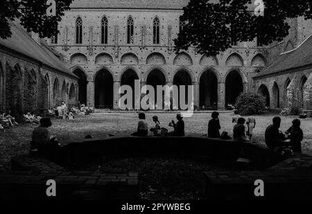 DDR, Chorin, 14.06.1983, Sommerkonzert, im Kloster Chorin, [Maschinelle Übersetzung] Stockfoto