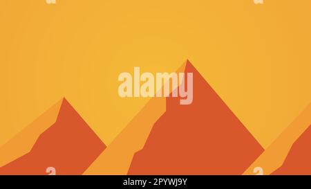 Vektordarstellung der Pyramiden Stock Vektor