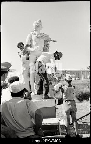 Italien. Lazio. Rom. 1953. Der Drehort von Theodora, Sklavenkönigin von 1954. Safa Palatino Studios. C-IT-TEO-068 Copyright-Hinweis: Max Scheler/SZ Photo. Stockfoto