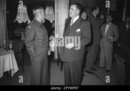 Tagung der amerikanischen Handelskammer (AHK) im Hotel Kempinski in Berlin, Oktober 1955. Stockfoto
