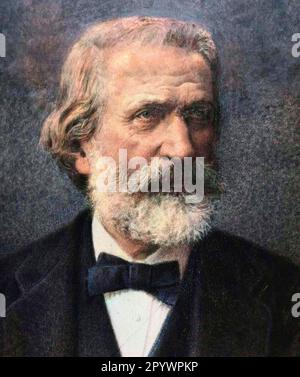 Porträt von Giuseppe Verdi (1813-1901), ca. 1887 Stockfoto