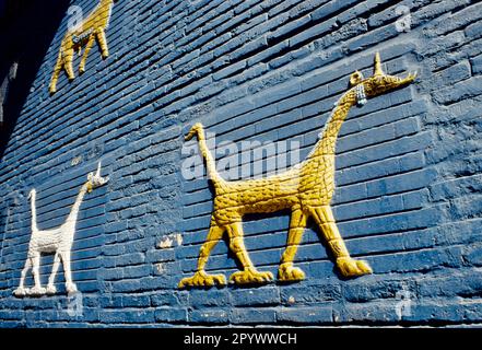 Babylon ist der Name einer alten Stadt, die sich am unteren Euphrat im südlichen Mesopotamien befindet. Babylon fungierte als die wichtigste Kultur und Politik Stockfoto