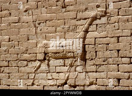 Babylon ist der Name einer alten Stadt, die sich am unteren Euphrat im südlichen Mesopotamien befindet. Babylon fungierte als die wichtigste Kultur und Politik Stockfoto