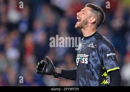 Empoli, Italien. 04. Mai 2023. Guglielmo Vicario (Empoli FC) während des Fußballspiels Empoli FC gegen Bologna FC, italienisches Fußballspiel Serie A in Empoli, Italien, Mai 04 2023 Kredit: Independent Photo Agency/Alamy Live News Stockfoto