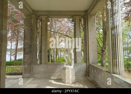 Terrace, House of the Wannsee Conference, am Grossen Wannsee, Wannsee, Steglitz-Zehlendorf, Berlin, Deutschland Stockfoto