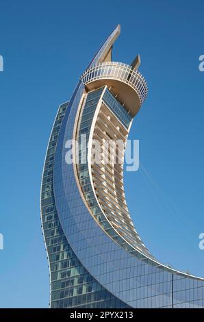 Katara Towers, Crescent Tower oder Katara Hospitality Tower, Lusail, Doha, Katar Stockfoto
