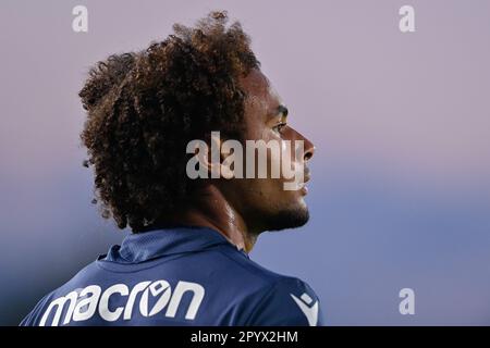 Empoli, Italien. 04. Mai 2023. Joshua Zirkzee (Bologna FC) während des Spiels Empoli FC gegen Bologna FC, italienischer Fußball Serie A in Empoli, Italien, Mai 04 2023 Kredit: Independent Photo Agency/Alamy Live News Stockfoto
