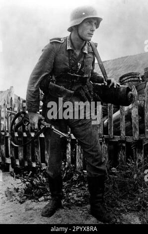 Ein Sergeant der Wehrmacht während der Kämpfe an der Ostfront. Foto: Wendt [maschinelle Übersetzung] Stockfoto