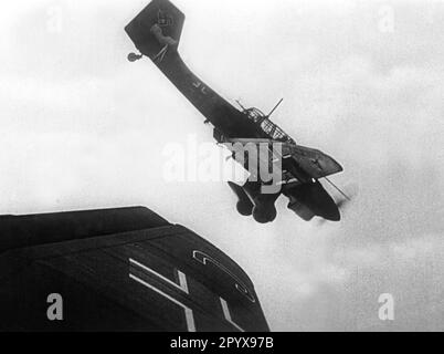 Deutsche Junkers Ju 87 ''Stuka'' während der Kämpfe in Frankreich. [Maschinelle Übersetzung]' Stockfoto