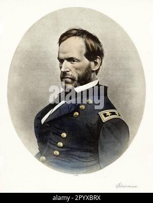 William Tecumseh Sherman (1820-1891), amerikanischer General. Foto: Heliogravure, Corpus Imaginum, Hanfstaengl Collection. [Maschinelle Übersetzung] Stockfoto