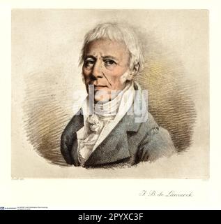 Jean Baptiste Pierre Antoine de Monet, Ritter von Lamarck (1744-1829), französischer Naturforscher und Zoologe. Lamarck war einer der ersten , der 1802 den Begriff "Biologie" prägte . Lithograf von Boilly. Foto: Heliogravure, Corpus Imaginum, Hanfstaengl Collection. [Maschinelle Übersetzung]' Stockfoto