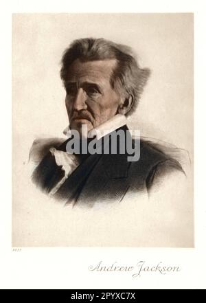 Andrew Jackson (1767-1845), 7. Präsident der USA (1829-1837). Malerei. Foto: Heliogravure, Corpus Imaginum, Hanfstaengl Collection. [Maschinelle Übersetzung] Stockfoto