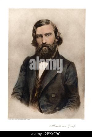 Albrecht von Graefe (1828-1870), deutscher Arzt und Gründer der modernen Augenheilkunde. Zeichnen von Wildt. Foto: Heliogravure, Corpus Imaginum, Hanfstaengl Collection. [Maschinelle Übersetzung] Stockfoto