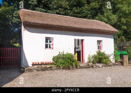 Irland, County Sligo, Riverstown, Sligo Folk Park, Mrs Buckley's Cottage. Stockfoto