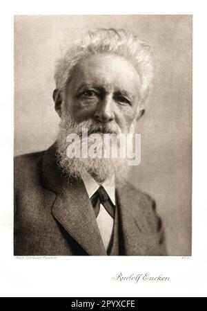 Rudolf Christoph Eucken (1846-1926), deutscher Philosoph. 1908 erhielt Eucken den Literaturnobelpreis. Fotografie von Atelier Lichtkunst, München. Foto: Heliogravure, Corpus Imaginum, Hanfstaengl Collection. [Maschinelle Übersetzung] Stockfoto