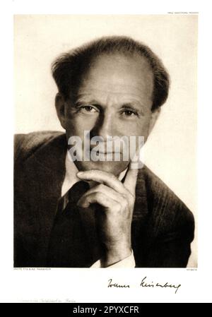 Werner Karl Heisenberg (1901-1976), deutscher Physiker. Heisenberg erhielt 1932 den Nobelpreis für Physik. Foto von Tita Binz, Mannheim. Foto: Heliogravure, Corpus Imaginum, Hanfstaengl. Sammlung (unbefristetes Foto). [Maschinelle Übersetzung] Stockfoto