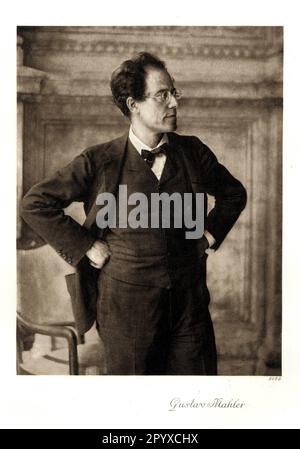 Gustav Mahler (1860-1911), österreichischer Komponist und Dirigent. Foto. Foto: Heliogravure, Corpus Imaginum, Hanfstaengl Collection. [Maschinelle Übersetzung] Stockfoto