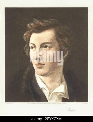 Heinrich Heine (1797-1856), deutscher Dichter. Nach einem Ölgemälde von Gottlieb Gassen. Foto: Heliogravure, Corpus Imaginum, Hanfstaengl Collection. [Maschinelle Übersetzung] Stockfoto