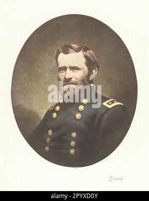 Ulysses Simpson Grant (1822-1885), General der Amerikanischen Union im Sezessionskrieg. Später Secretary of war (1867-68) und 18. President of the United States (1869-77). Malerei. Foto: Heliogravure, Corpus Imaginum, Hanfstaengl Collection. [Maschinelle Übersetzung] Stockfoto