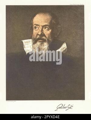 Galileo Galilei (1564-1642), italienischer Wissenschaftler und Philosoph. Gemälde von Justus Sustermans von 1636. Foto: Heliogravure, Corpus Imaginum, Hanfstaengl Collection. [Maschinelle Übersetzung] Stockfoto