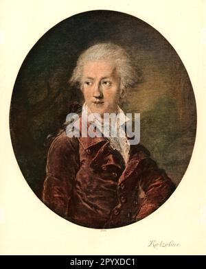 August von Kotzebue (1761-1819), deutscher Dramatiker. Malerei. Foto: Heliogravure, Corpus Imaginum, Hanfstaengl Collection. [Maschinelle Übersetzung] Stockfoto