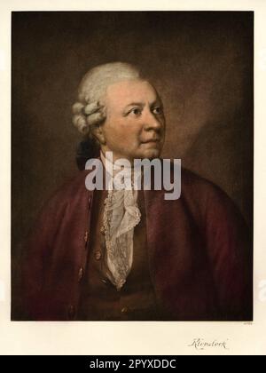 Friedrich Gottlieb Klopstock (1724-1803), deutscher Dichter. Gemälde von Jens Juel (1745-1802). Foto: Heliogravure, Corpus Imaginum, Hanfstaengl Collection. [Maschinelle Übersetzung] Stockfoto