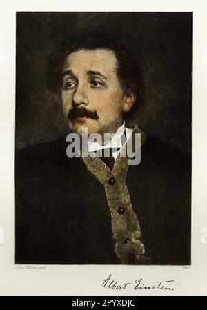 Albert Einstein (1879-1955), deutscher Physiker. Foto von Rose Weiser. Foto: Heliogravure, Corpus Imaginum, Hanfstaengl Collection. Unbezahltes Foto, wahrscheinlich aus den 1920er. [Maschinelle Übersetzung] Stockfoto