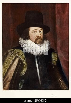 Francis Bacon (1561-1626), englischer Philosoph und Staatsmann. Gemälde von Paulus van Somer. Foto: Heliogravure, Corpus Imaginum, Hanfstaengl Collection. [Maschinelle Übersetzung] Stockfoto