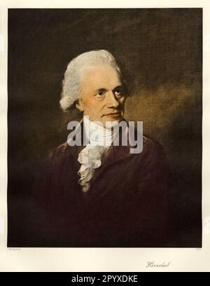 Friedrich Wilhelm Herschel (1738-1822), britischer Astronom deutscher Herkunft, Gemälde von Lemuel Francis Abbott. Foto: Heliogravure, Corpus Imaginum, Hanfstaengl Collection. [Maschinelle Übersetzung] Stockfoto