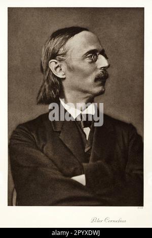 Peter Cornelius (1824-1874), deutscher Komponist. Foto. Foto: Heliogravure, Corpus Imaginum, Hanfstaengl Collection. [Maschinelle Übersetzung] Stockfoto