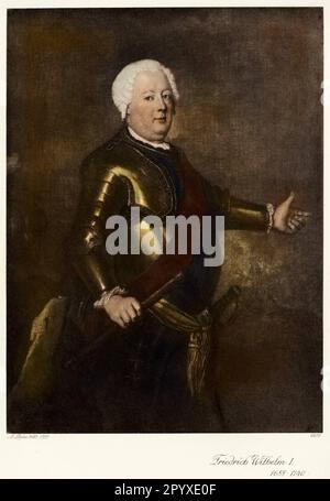 Frederick William L., (14.08.1688-31.05.1740), King in Preußen, Juwel. Von Pesne. [Maschinelle Übersetzung] Stockfoto