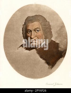 Samuel Johnson (1709-1784), englischer Lexikographer, Schriftsteller und Literaturkritiker. Ein Gemälde von Barry. Foto: Heliogravure, Corpus Imaginum, Hanfstaengl Collection. [Maschinelle Übersetzung] Stockfoto