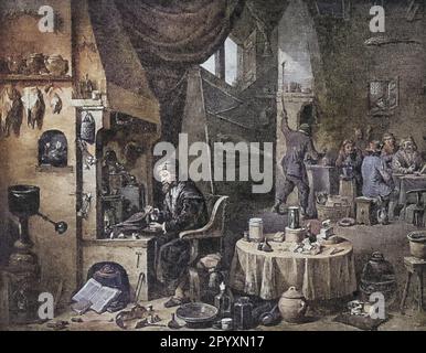 Die Heiligen römischen Emperor Charles IV gründet die Universität Prag 1348 Stockfoto