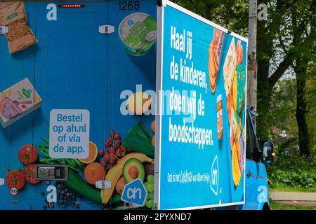 Rückansicht AH Truck in Amsterdam Niederlande 4-5-2023 Stockfoto