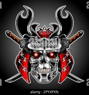 samurai-Vektorvorlage Stock Vektor