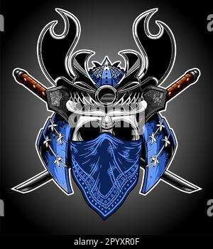 samurai-Vektorvorlage Stock Vektor