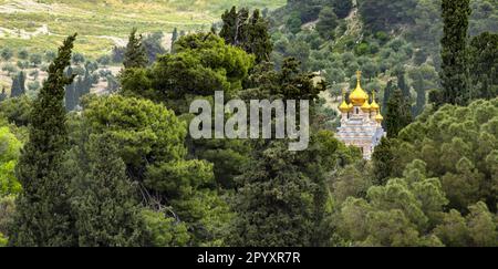 Maria-Magdalena-Kirche in Jerusalem Stockfoto