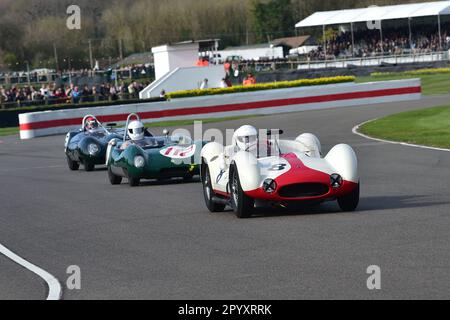 Josef Otto Rettenmaier, Maserati Tipo 61, Birdcage, Salvadori Cup, ein 20-minütiges Rennen für Sportwagenfahrzeuge, das zwischen 1955 und Stockfoto