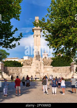 Das Denkmal für die Verfassung von 1812 ist ein Denkmal in Cádiz, Spanien, das der hundertjährigen Unterzeichnung der Verfassung von 1812 gedenkt Stockfoto
