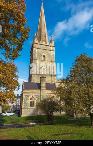St Columb's Cathedral in Derry / Londonderry, Nordirland, Großbritannien Stockfoto