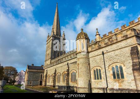 St Columb's Cathedral in Derry / Londonderry, Nordirland, Großbritannien Stockfoto