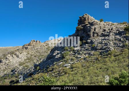 Los Riscos. Juzcar Stockfoto