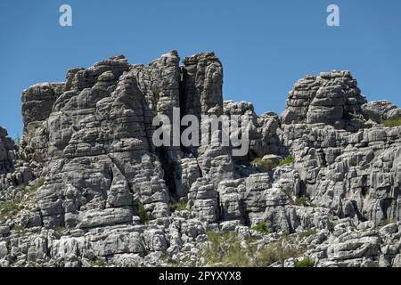 Los Riscos. Juzcar Stockfoto