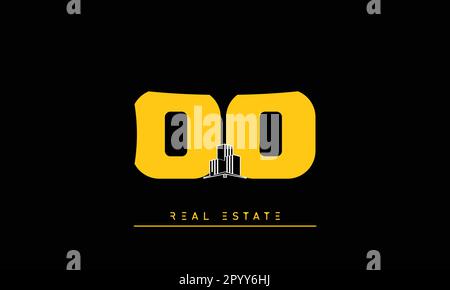Real Estate Briefen Modern Creative Logo OO Stock Vektor