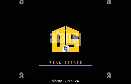 Immobilienbriefe modernes kreatives Logo OS, SO Stock Vektor