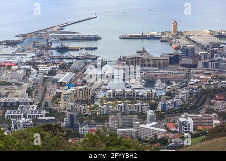 Kapstadt, Westkap, Südafrika - 4. 2023. Mai: Victoria und Alfred (V und A) Waterfront. Stockfoto