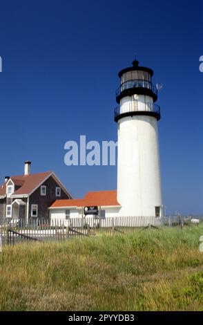 Highland Light Der älteste und höchste Leuchtturm von Cape Cod. Turo, Cape Cod Stockfoto