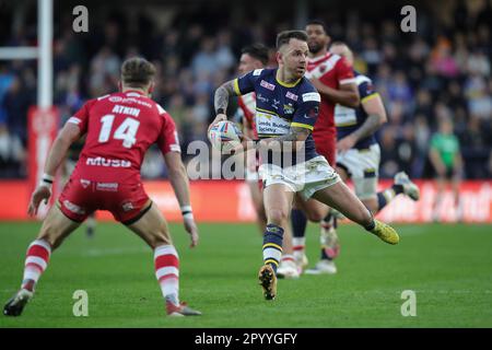 Leeds, Großbritannien. 05. Mai 2023. Richie Myler #1 von Leeds Rhinos in Aktion während des Spiels der Betfred Super League Round 11 Leeds Rhinos vs Salford Red Devils im Headingley Stadium, Leeds, Großbritannien, 5. Mai 2023 (Foto von James Heaton/News Images) in Leeds, Großbritannien, am 5./5. Mai 2023. (Foto: James Heaton/News Images/Sipa USA) Guthaben: SIPA USA/Alamy Live News Stockfoto