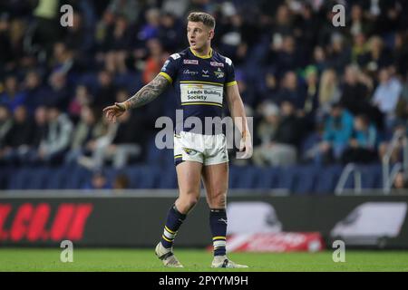 Leeds, Großbritannien. 05. Mai 2023. Corey Johnson #26 von Leeds Rhinos während des Spiels der Betfred Super League Round 11 Leeds Rhinos vs Salford Red Devils im Headingley Stadium, Leeds, Großbritannien, 5. Mai 2023 (Foto von James Heaton/News Images) in Leeds, Großbritannien, am 5./5. Mai 2023. (Foto: James Heaton/News Images/Sipa USA) Guthaben: SIPA USA/Alamy Live News Stockfoto