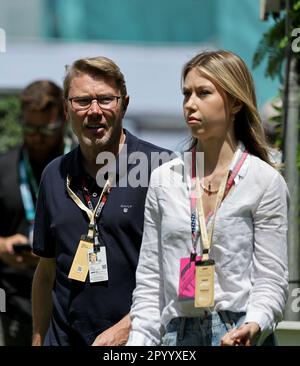 Miami, Vereinigte Staaten. 05. Mai 2023. 05/05/2023, Miami International Autodrome, Miami, FORMEL 1 CRYPTO.COM MIAMI GRAND PRIX, Bild Mika Hakkinen Gutschrift: dpa/Alamy Live News Stockfoto